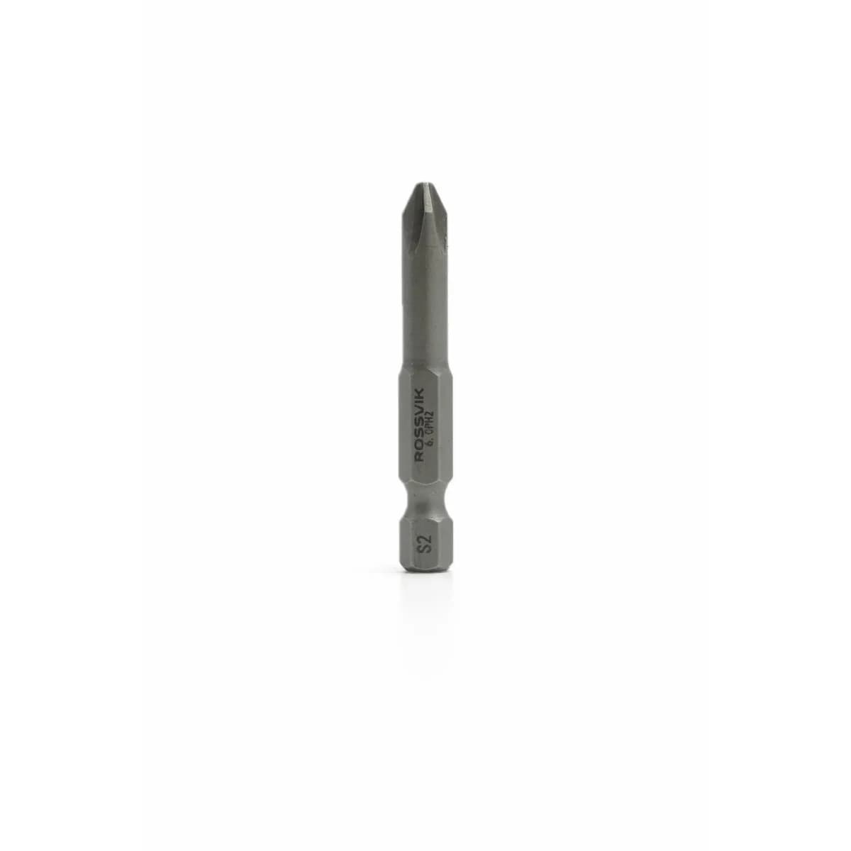 Бита крестовая ROSSVIK 6350PH2, PH2, 50 мм, 1/4", сплав S2 (10шт в коробке)