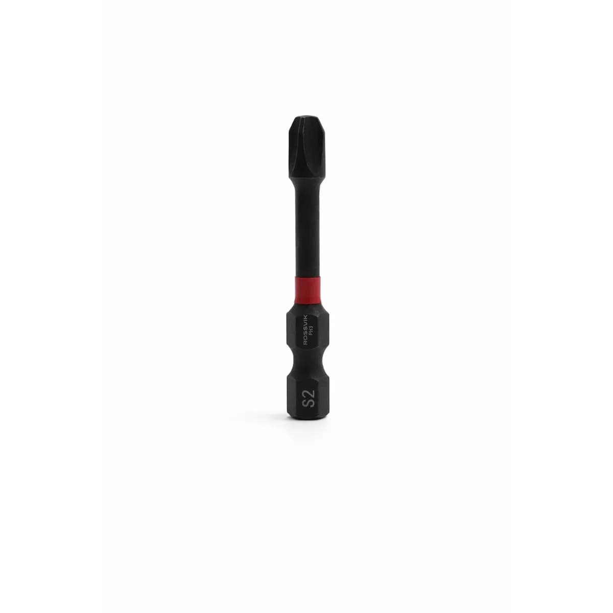 Бита ударная крестовая ROSSVIK 6350PH3-IB, PH3, 50 мм, 1/4", сплав S2 (10шт в коробке)