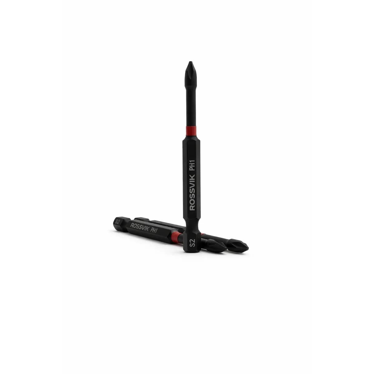 Бита ударная крестовая ROSSVIK 6375PH1-IB, PH1, 75 мм, 1/4", сплав S2 (10шт в коробке)