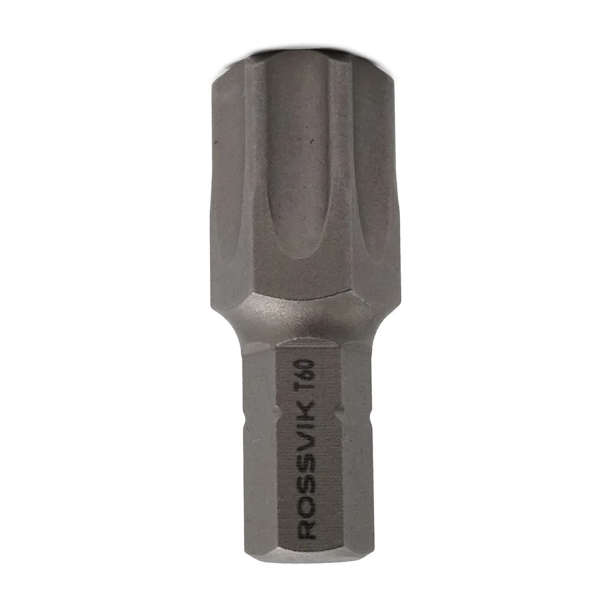 Бита TORX ROSSVIK 8036T60, T60, 36 мм, 5/16", сплав S2 (10шт в коробке)