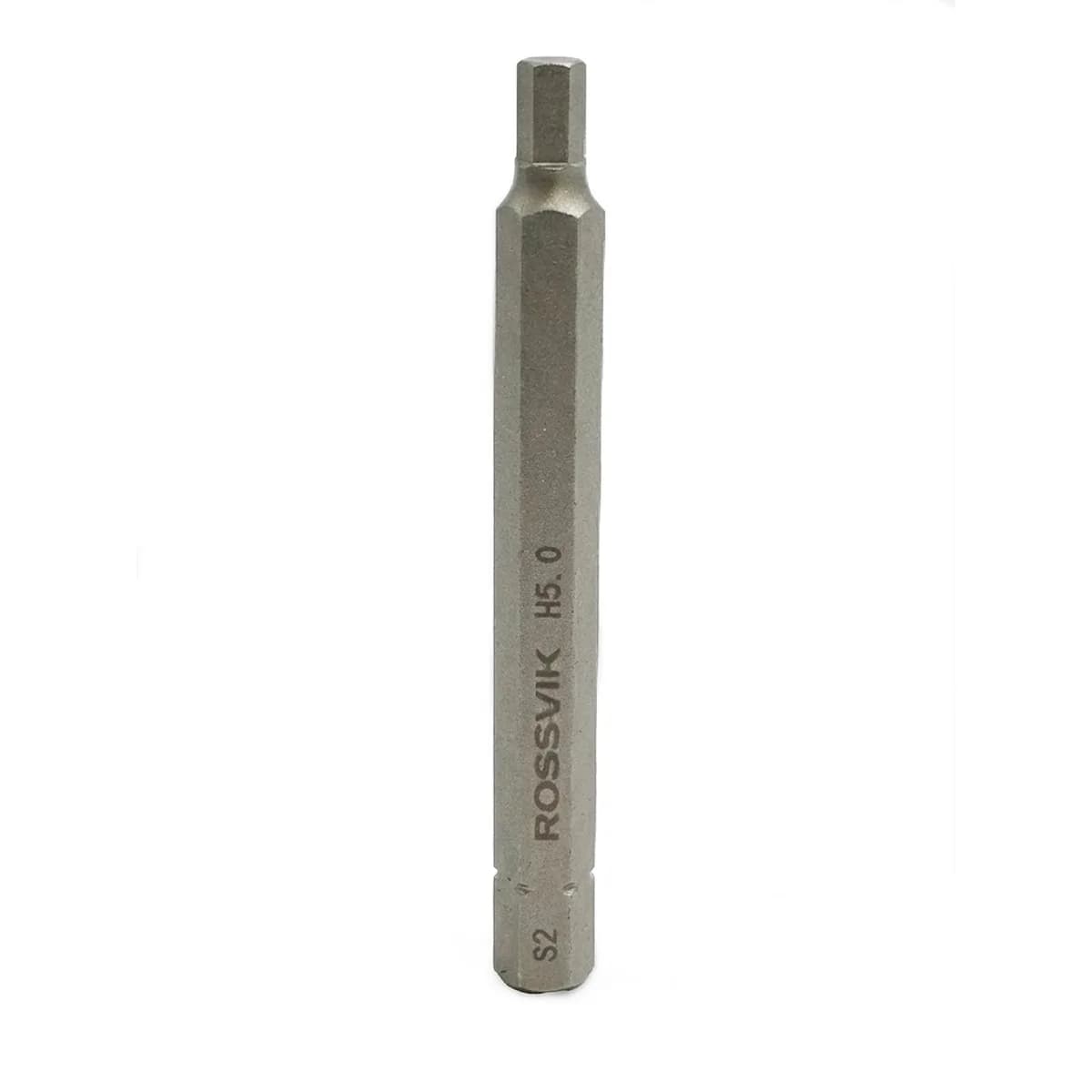 Бита HEX ROSSVIK 8080H50, H5.0, 80 мм, 5/16", сплав S2 (10шт в коробке)