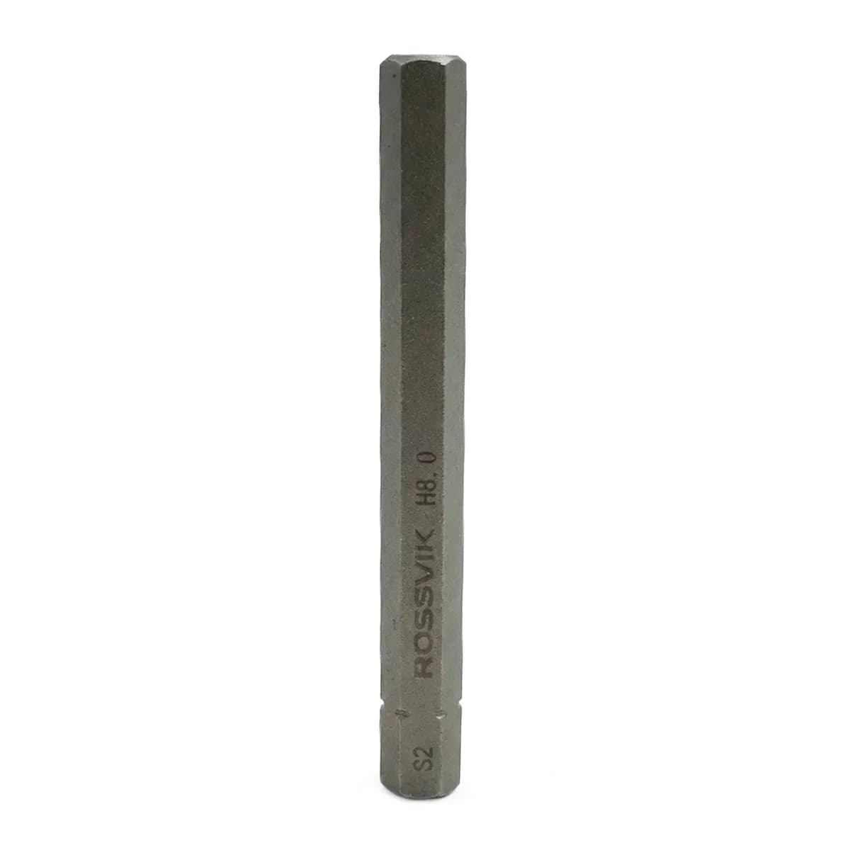 Бита HEX ROSSVIK 8080H80, H8.0, 80 мм, 5/16", сплав S2 (10шт в коробке)