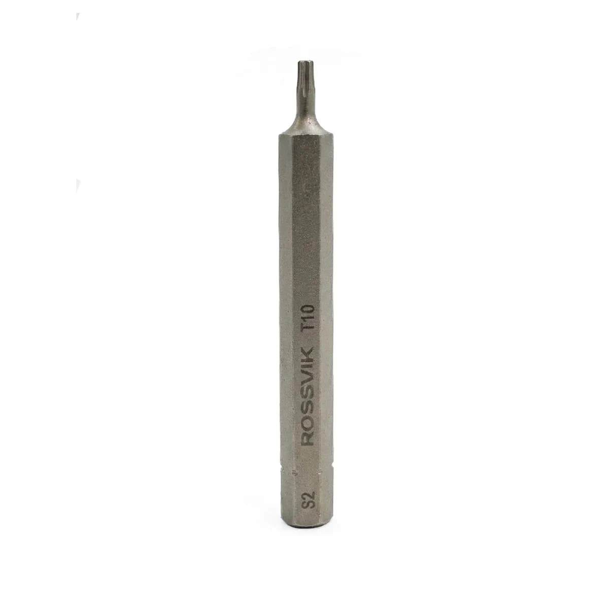 Бита TORX ROSSVIK 8080T10, T10, 80 мм, 5/16", сплав S2 (10шт в коробке)