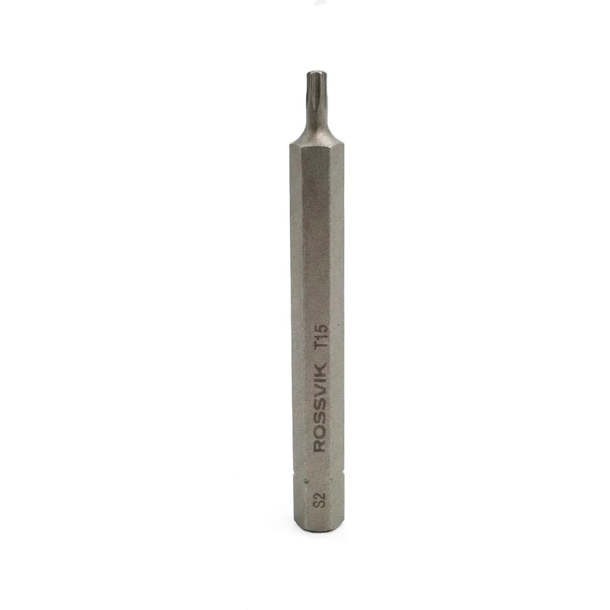 Бита TORX ROSSVIK 8080T15, T15, 80 мм, 5/16", сплав S2 (10шт в коробке)