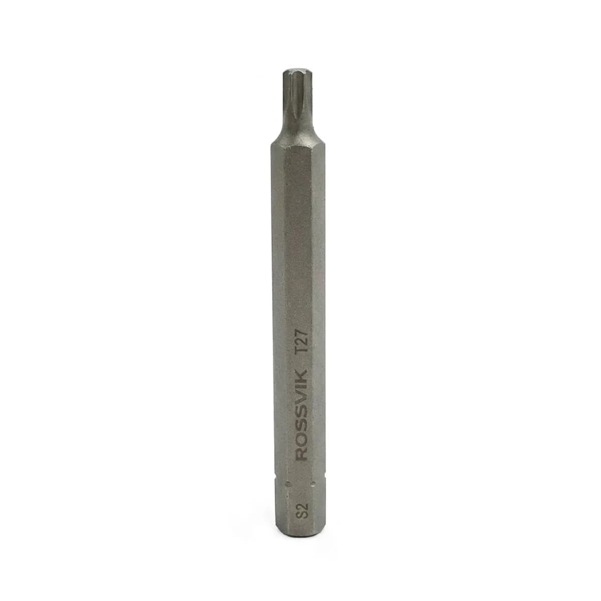 Бита TORX ROSSVIK 8080T27, T27, 80 мм, 5/16", сплав S2 (10шт в коробке)