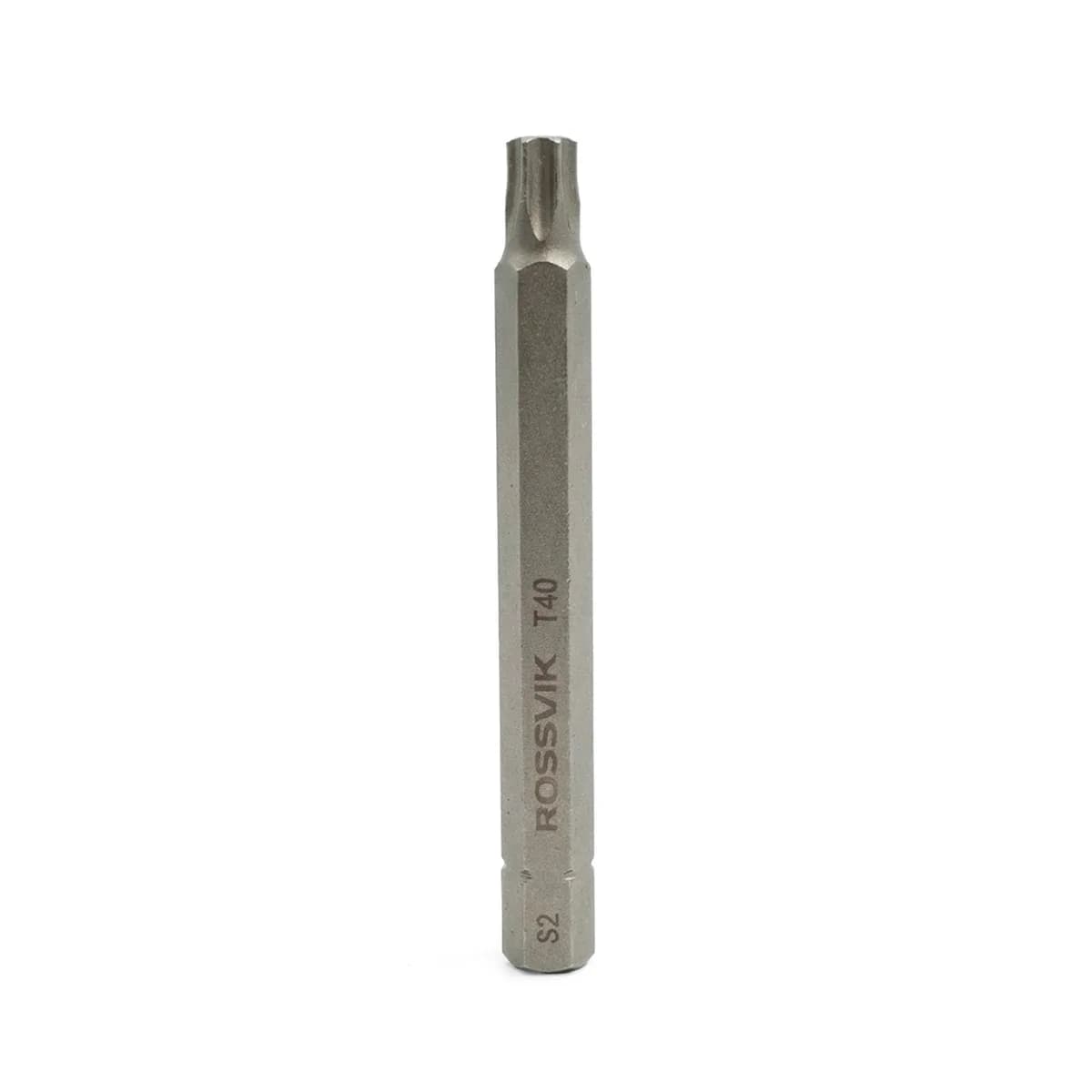 Бита TORX ROSSVIK 8080T45, T45, 80 мм, 5/16", сплав S2 (10шт в коробке)