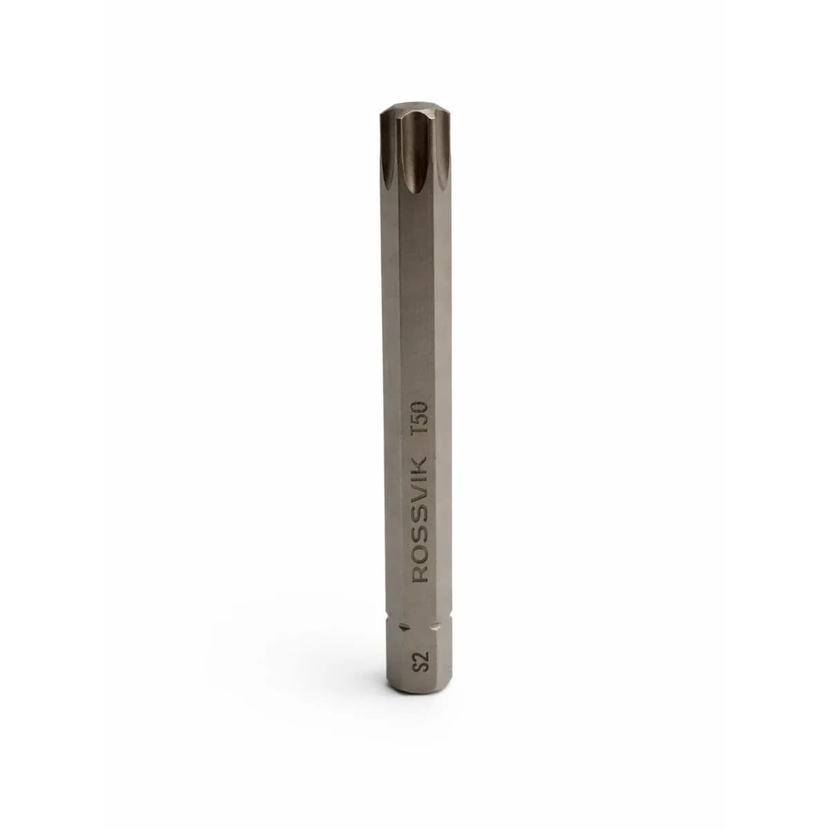 Бита TORX ROSSVIK 8080T50, T50, 80 мм, 5/16", сплав S2 (10шт в коробке)