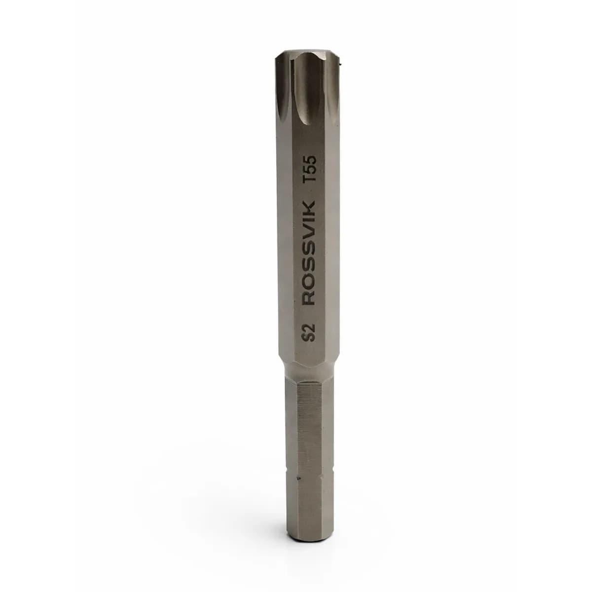 Бита TORX ROSSVIK 8080T55, T55, 80 мм, 5/16", сплав S2 (8шт в коробке)
