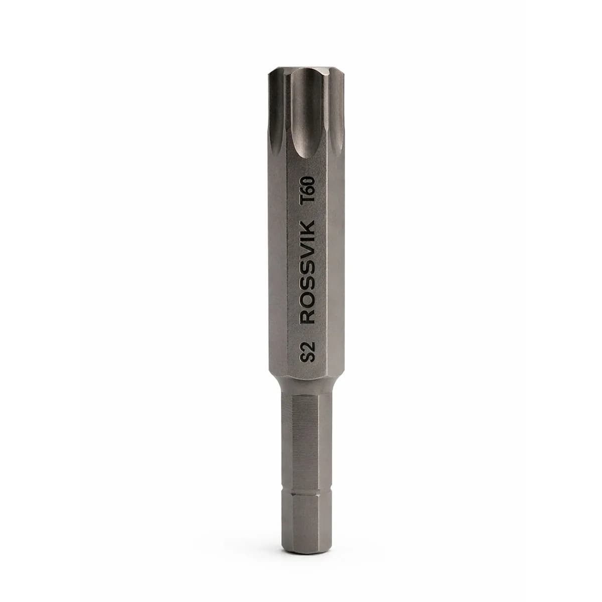 Бита TORX ROSSVIK 8080T60, T60, 80 мм, 5/16", сплав S2 (5шт в коробке)