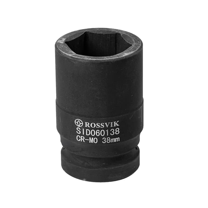 SID060138 Головка торцевая ударная, глубокая ROSSVIK, 1", 38мм