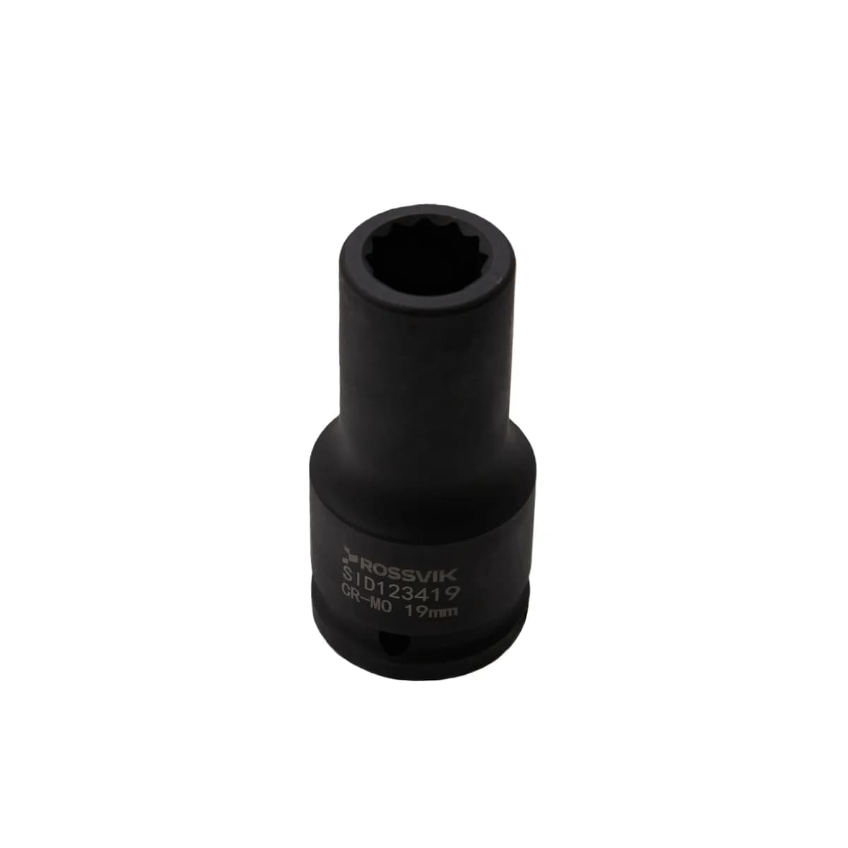 SID123419 Головка торцевая ударная глубокая 12-гранная ROSSVIK 3/4", 19мм