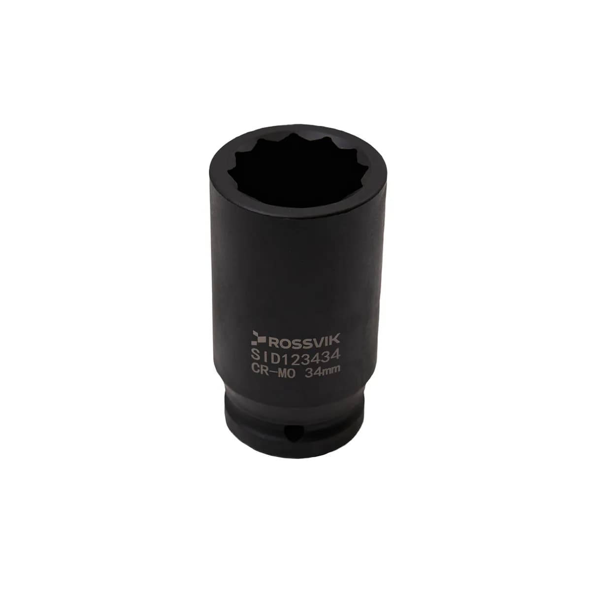 SID123434 Головка торцевая ударная глубокая 12-гранная ROSSVIK 3/4", 34мм