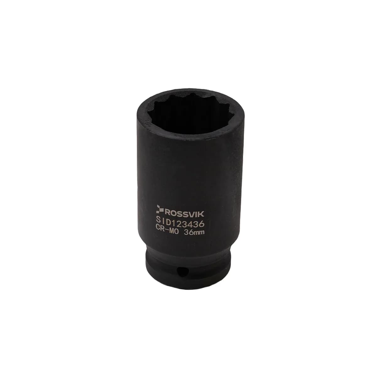 SID123436 Головка торцевая ударная глубокая 12-гранная ROSSVIK 3/4", 36мм