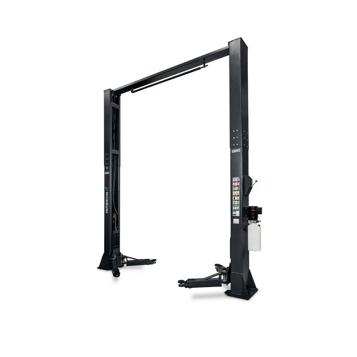 Двухстоечный подъёмник ROSSVIK V2-5.5L, 5,5 т, верхняя связь, лапы 3+3