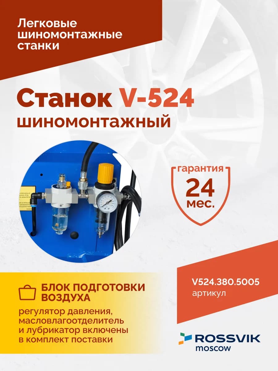 Шиномонтажные станки легковые V524.380.5005
