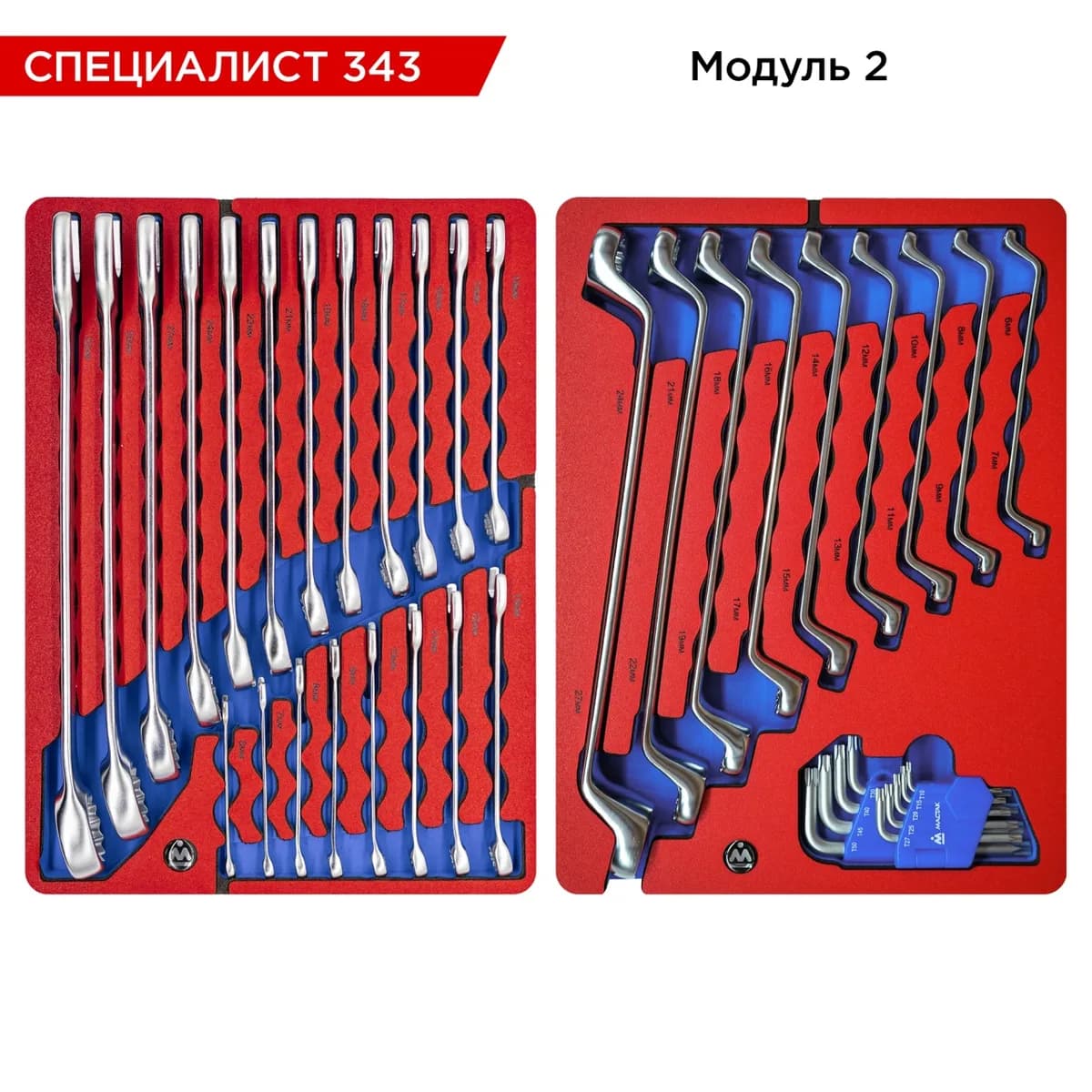Инструмент в ложементах 5-00343