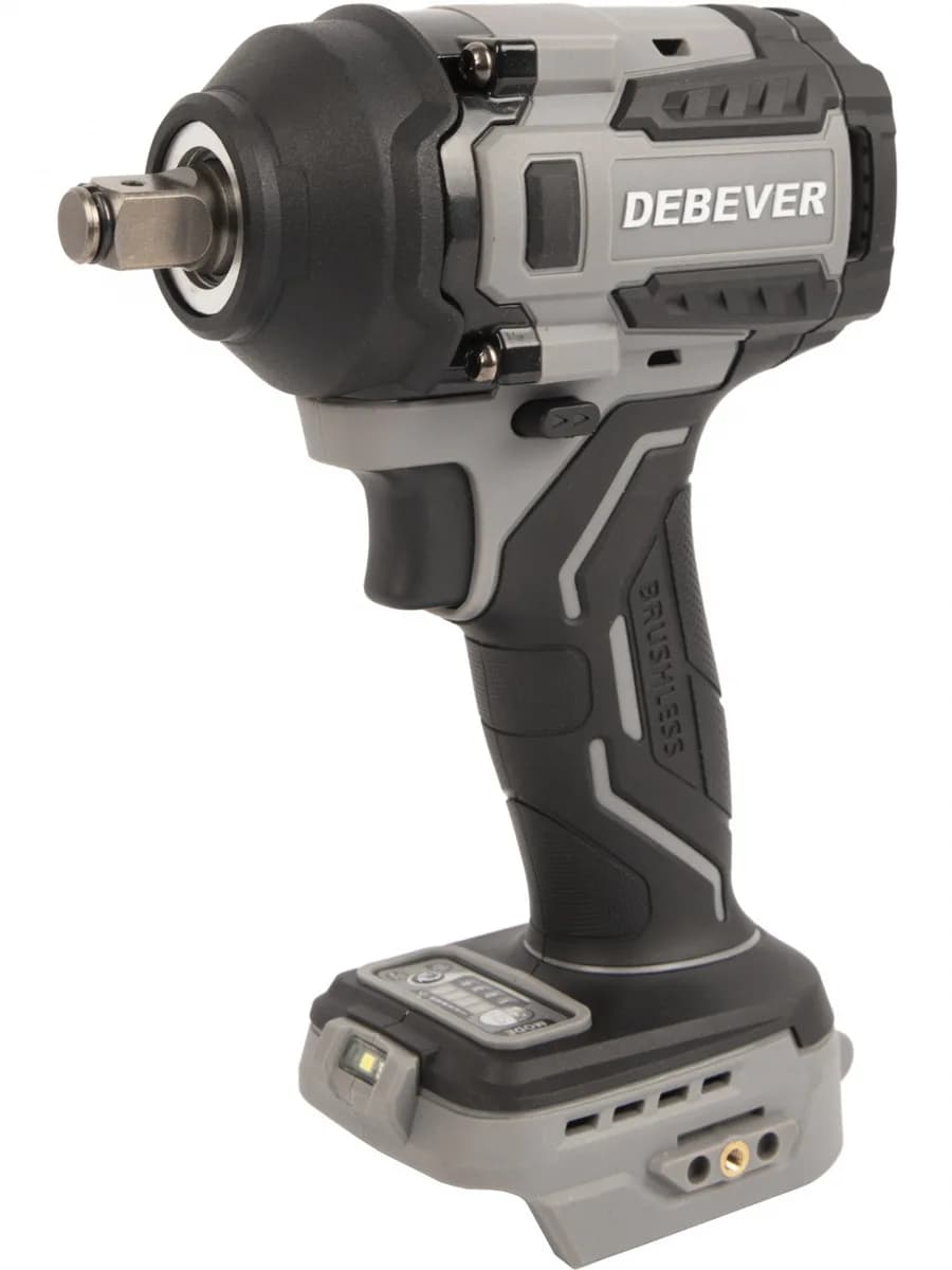 DBE-6345C Гайковерт аккумуляторный: бесщеточный, ударный, квадрат 1/2",800Nm, 20B, без АКБ и з/у