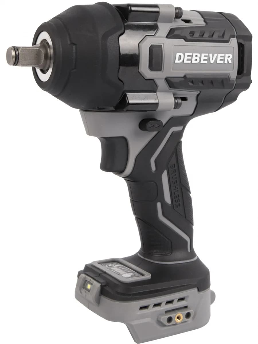 DBE-6348C Гайковерт аккумуляторный: бесщеточный, ударный, квадрат 1/2",1100Nm, 20B, без АКБ и з/у