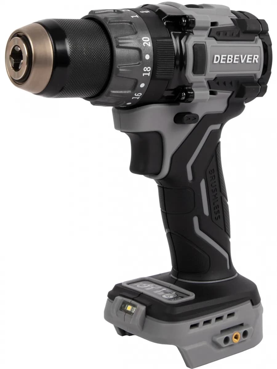 DBE-7332C Дрель-шуруповерт аккумуляторная DeBever бесщеточная, ударная, 85Nm, 20+3, 13мм, 20В