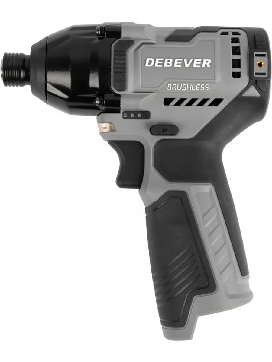 DBE-7361C Винтоверт аккумуляторный DeBever бесщеточный, ударный, шестигранник 1/4", 140Nm, 12В