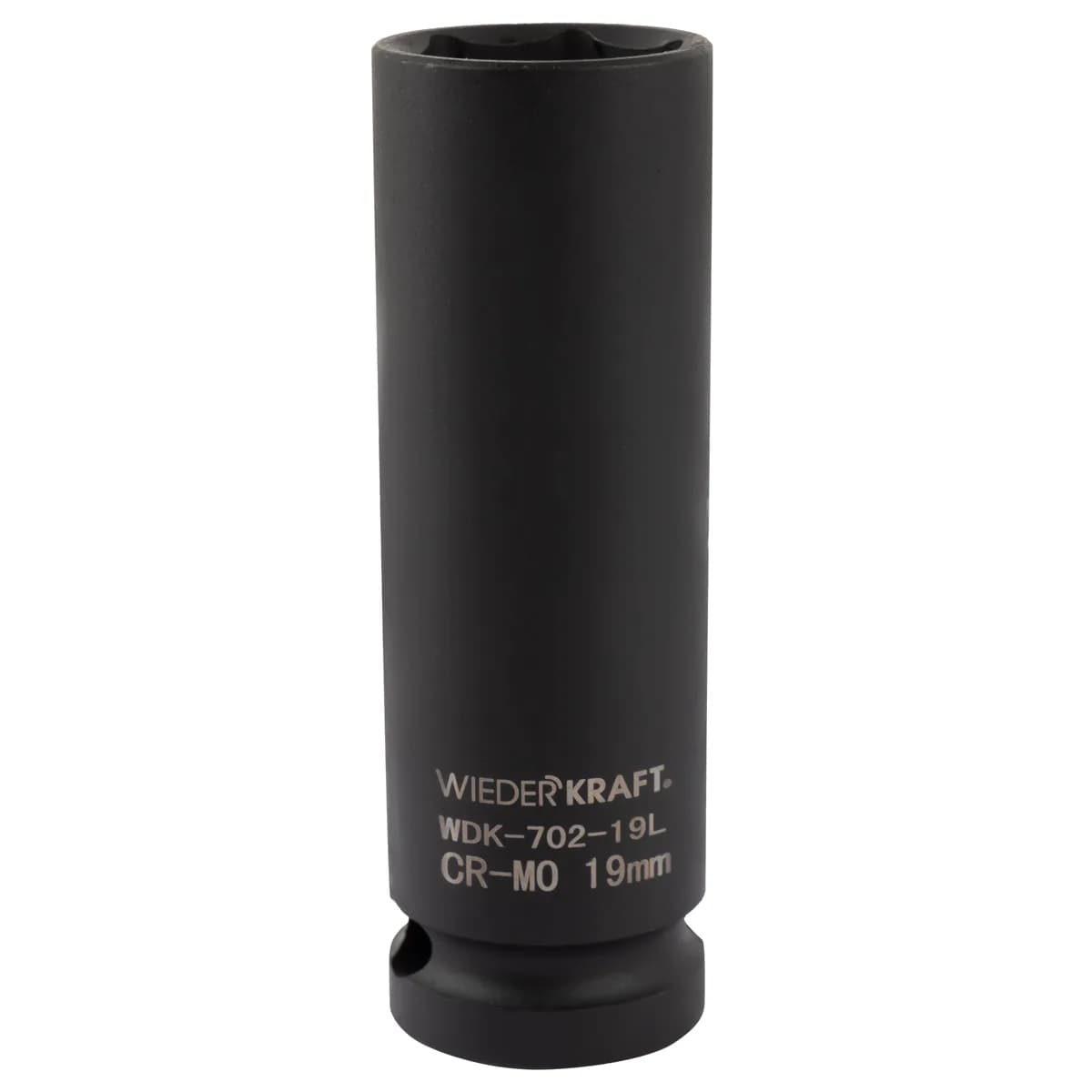 WDK-702-19L Головка торцевая ударная глубокая тонкостенная 1/2", 6 граней, 19 мм
