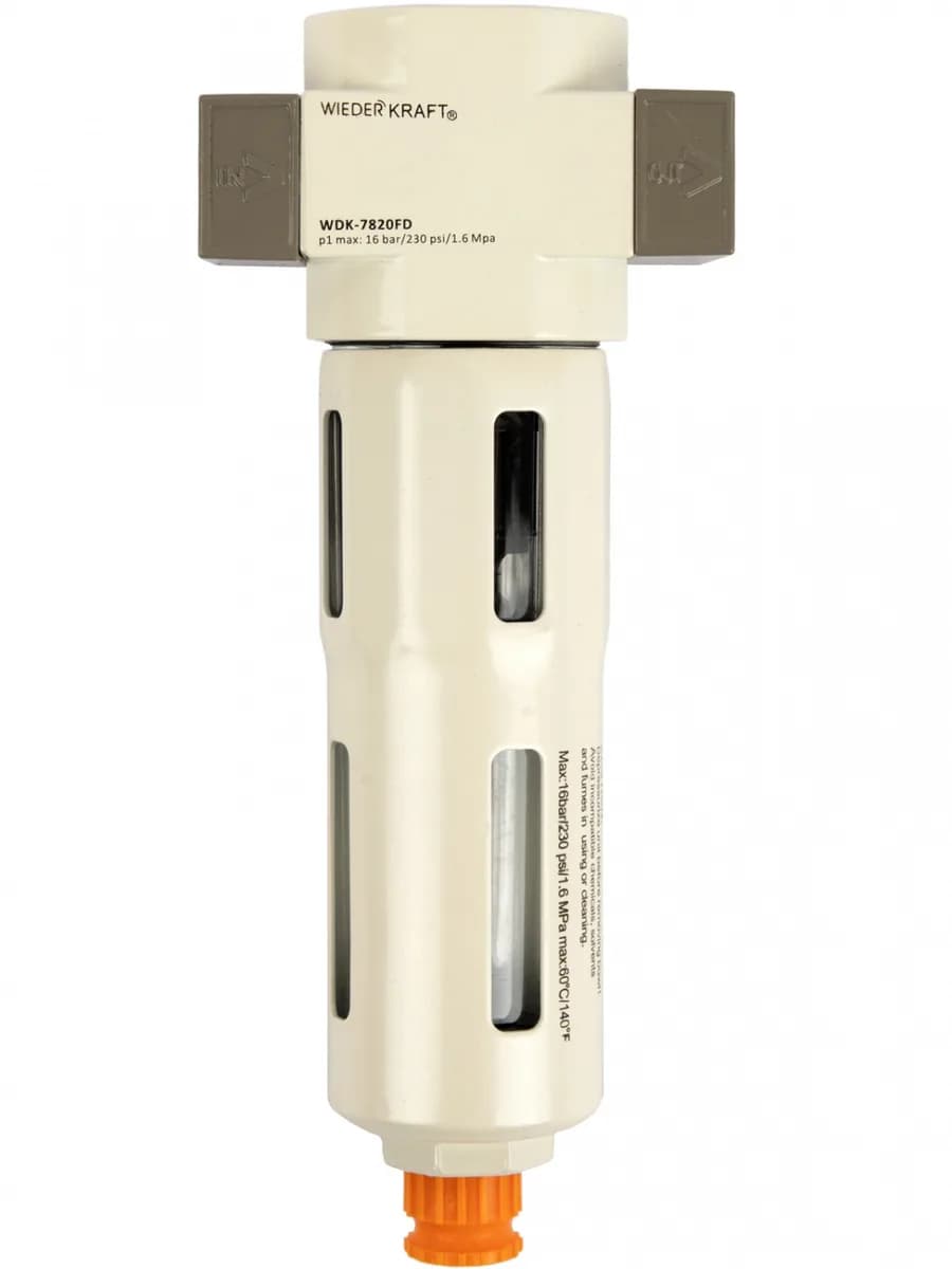 WDK-7820FD Фильтр-масловлагоотделитель 1/4" 5 мкм, 16 бар