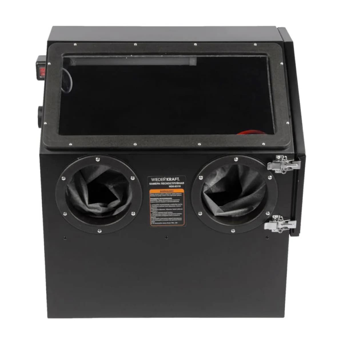 WDK-83110D Камера пескоструйная 110л в комплекте с абразивом WDK-DR03 WDK-DR05 WDK-KR6
