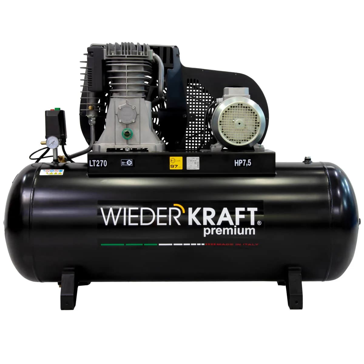 WDK-92779 Компрессор поршневой, 798 л/мин, 5.5 кВт, 380 В, ресивер 270 л