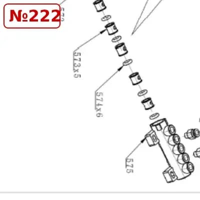 Уплотнительное кольцо штока пневмоцилиндра WDK-709222