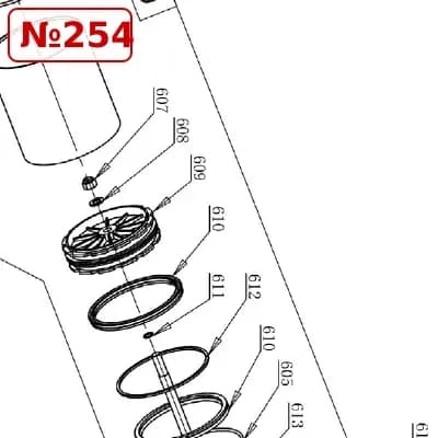 Манжета поршня цилиндра отрыва борта WDK-709722