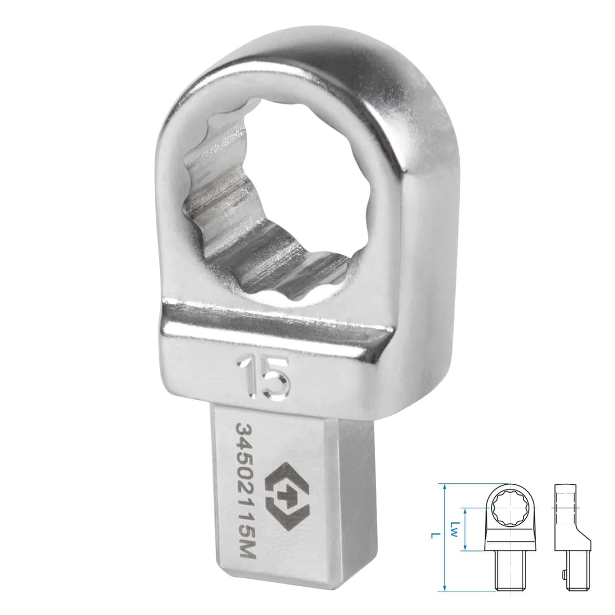 Насадка накидная серии "FIT", 15 мм, 9х12 мм KING TONY 34502115M