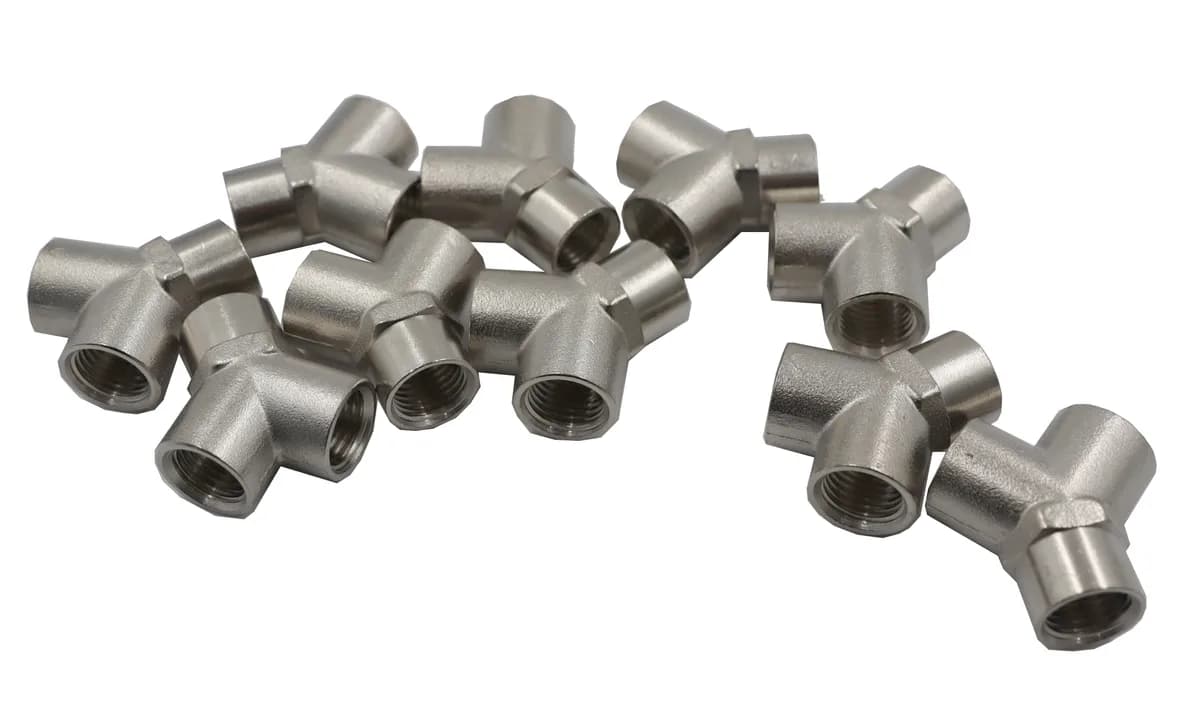 KraftWell KRW-TY14F3-10 Тройник Y-образный F1/4"-F1/4"-F1/4", 10 шт