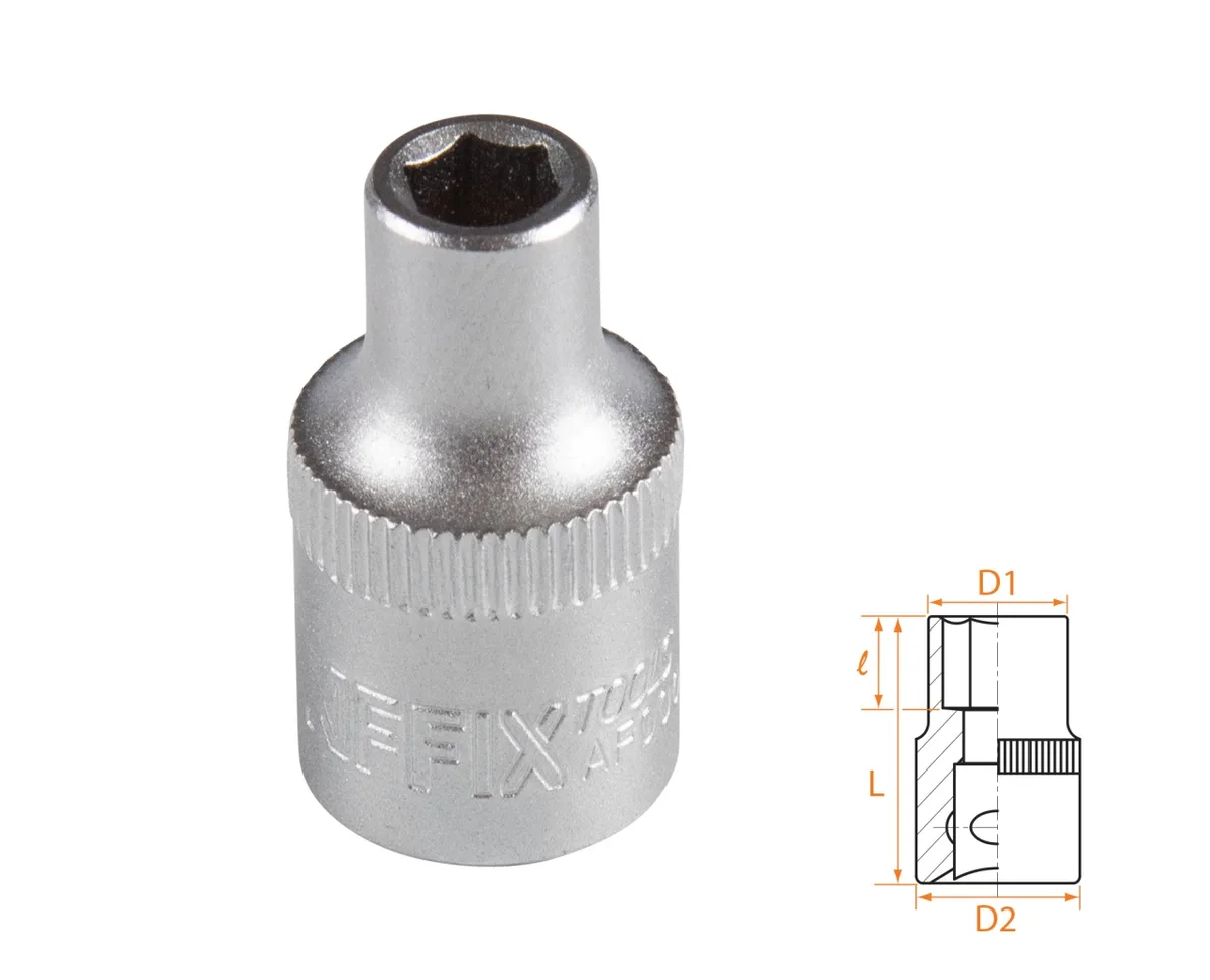 Головка торцевая стандартная шестигранная 3/8", 6 мм AFFIX AF00030006