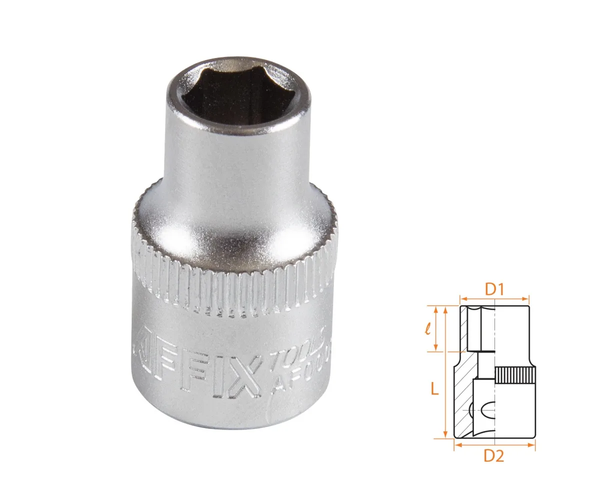 Головка торцевая стандартная шестигранная 3/8", 8 мм AFFIX AF00030008