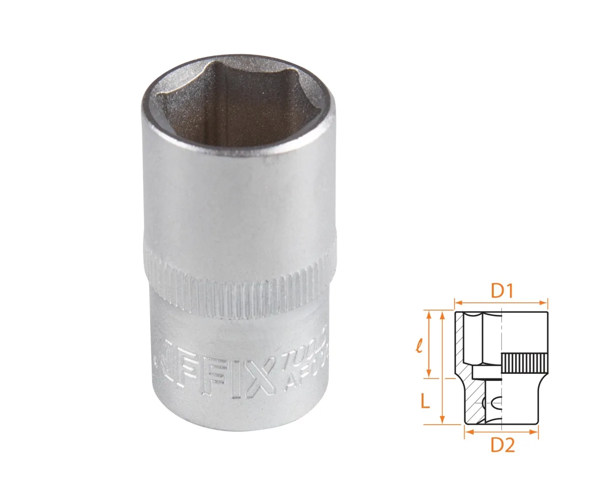 Головка торцевая стандартная шестигранная 1/2", 16 мм AFFIX AF00040016