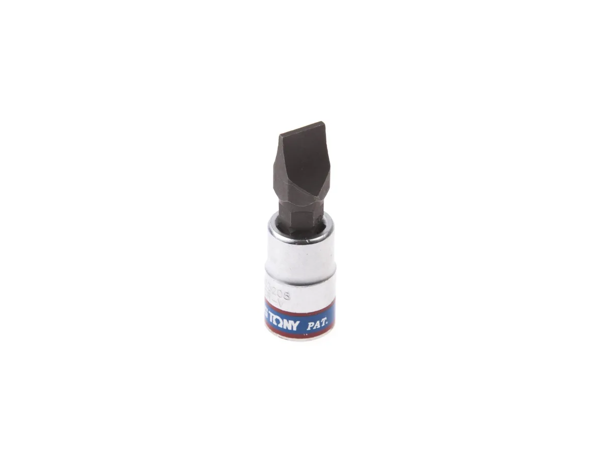 Насадка (бита) торцевая 1/4", Slotted, 8х1,2 мм, L = 37 мм KING TONY 203208