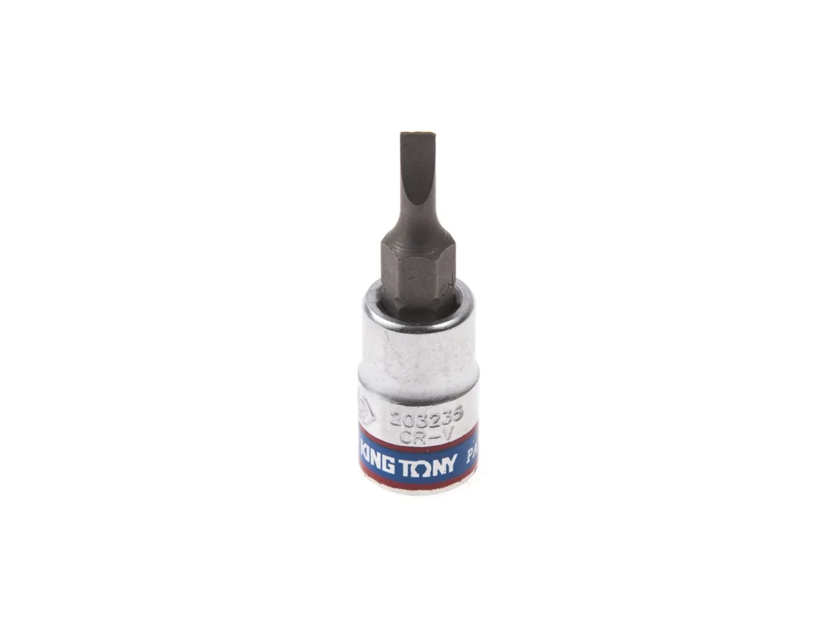 Насадка (бита) торцевая 1/4", Slotted, 3,5х0,5 мм, L = 37 мм  KING TONY 203235