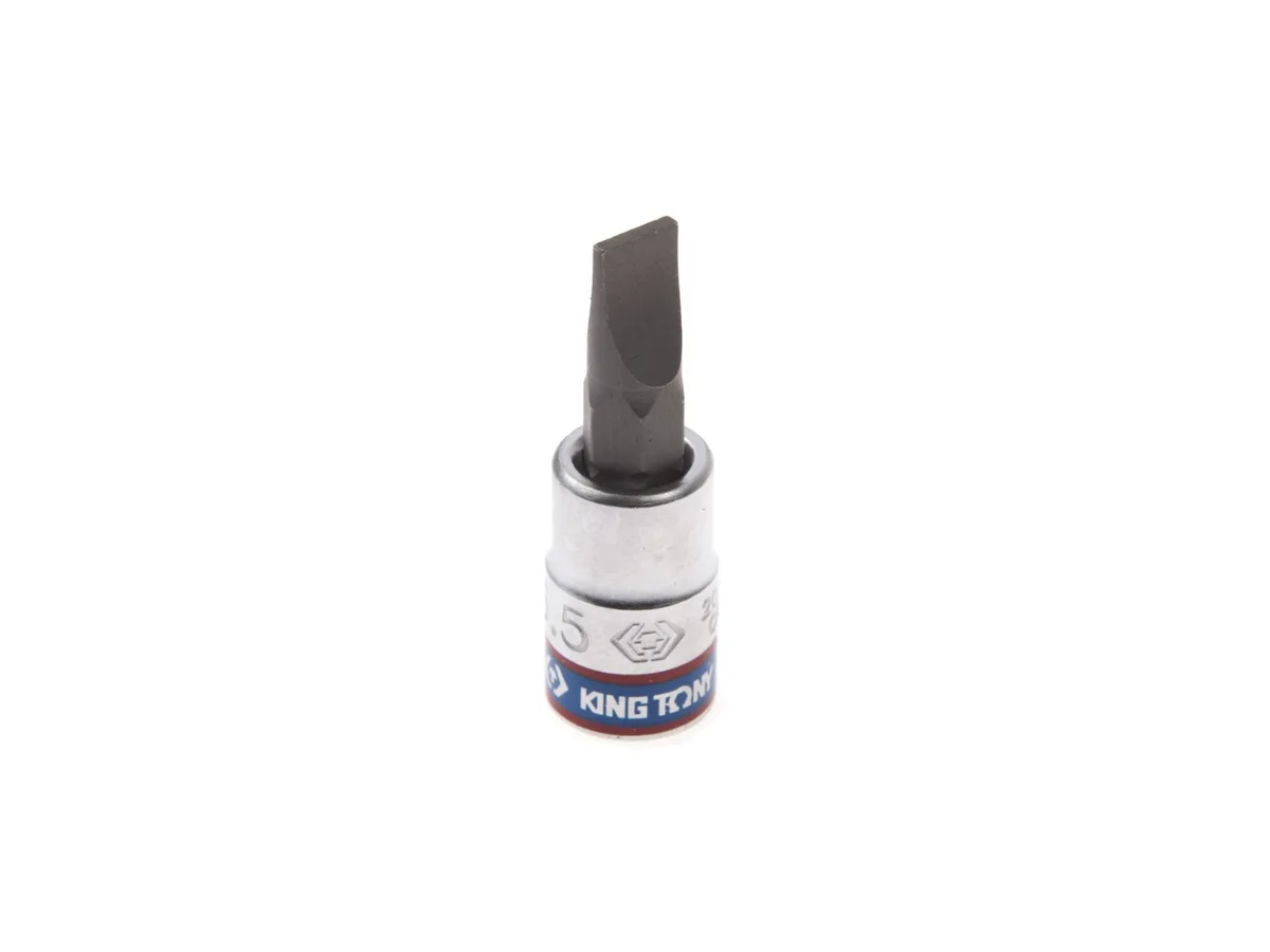 Насадка (бита) торцевая 1/4", Slotted, 6,5х1,2 мм, L = 37 мм  KING TONY 203265