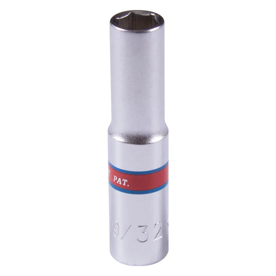 Головка торцевая глубокая шестигранная 1/4", 9/32", дюймовая KING TONY 223509S