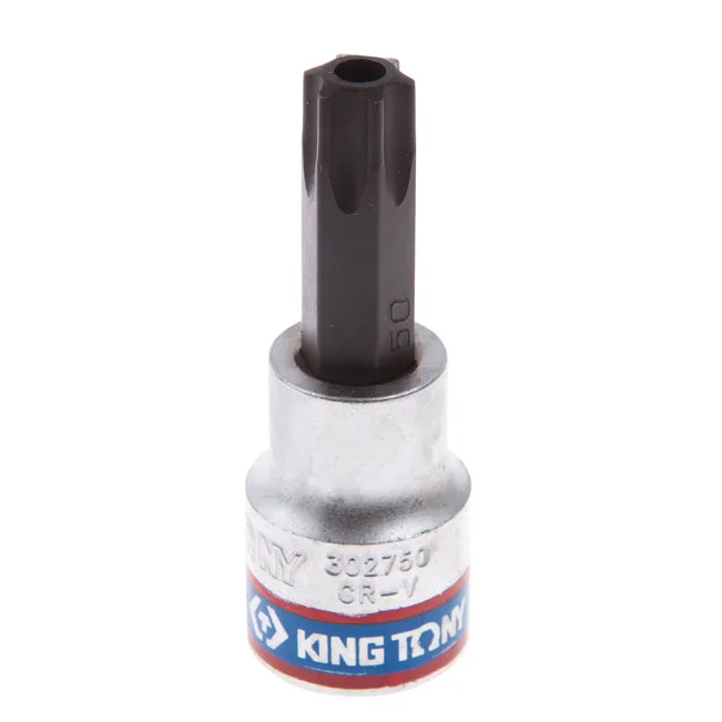Насадка (бита) торцевая 3/8", Torx, T50, L = 50 мм, с отверстием KING TONY 302750