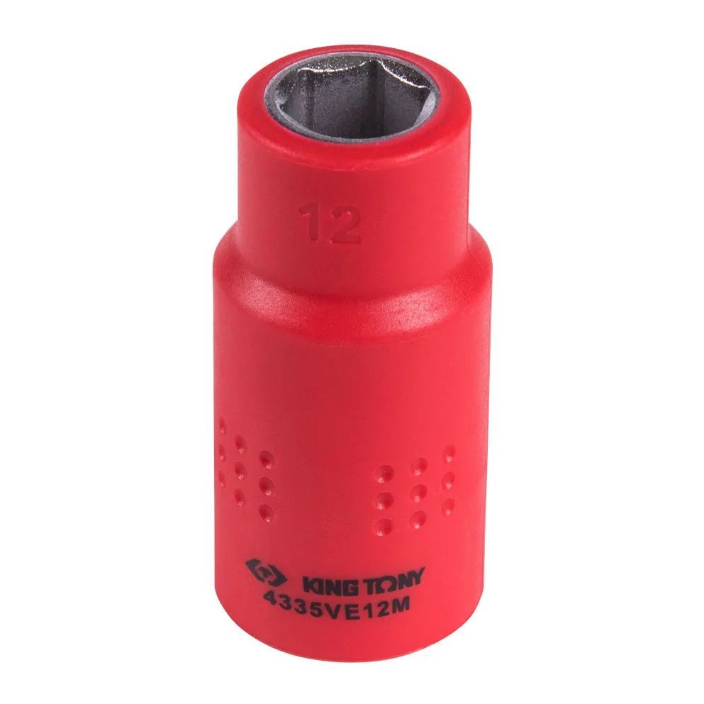 Головка торцевая диэлектрическая шестигранная 1/2", 12 мм KING TONY 4335VE12M