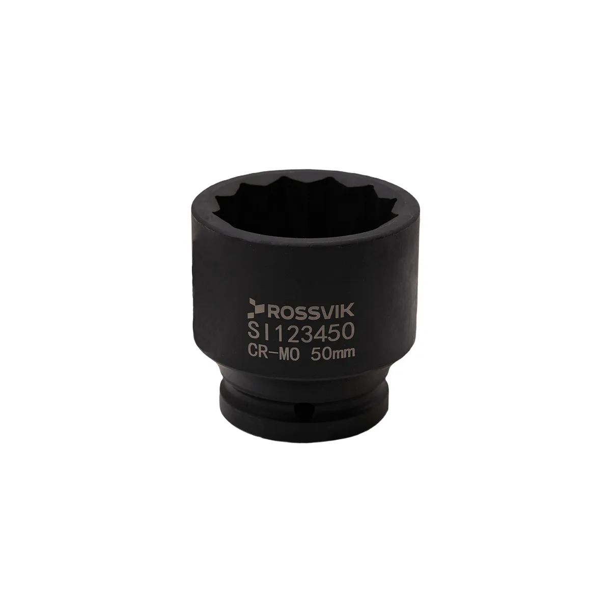 SI123450 Головка торцевая ударная 12-гранная ROSSVIK 3/4", 50мм
