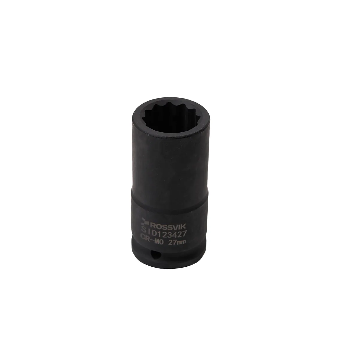 SID123427 Головка торцевая ударная глубокая 12-гранная ROSSVIK 3/4", 27мм