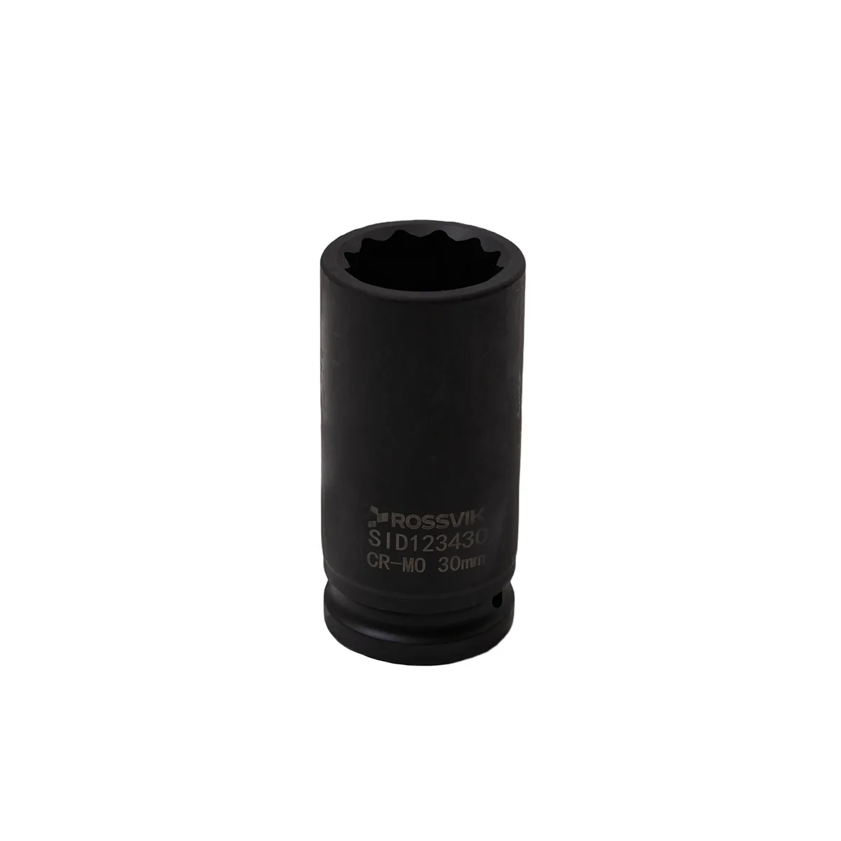 SID123430 Головка торцевая ударная глубокая 12-гранная ROSSVIK 3/4", 30мм