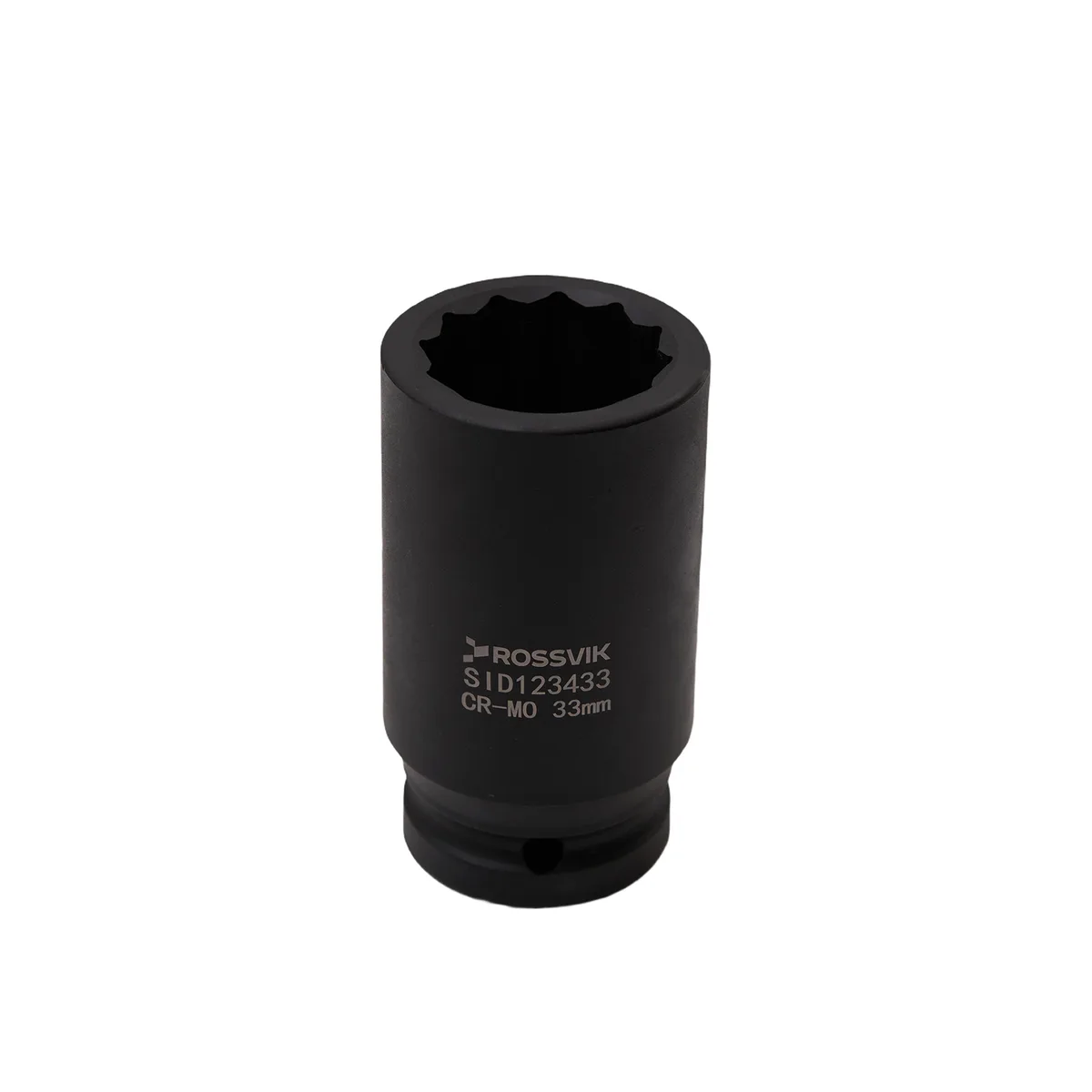 SID123433 Головка торцевая ударная глубокая 12-гранная ROSSVIK 3/4", 33мм
