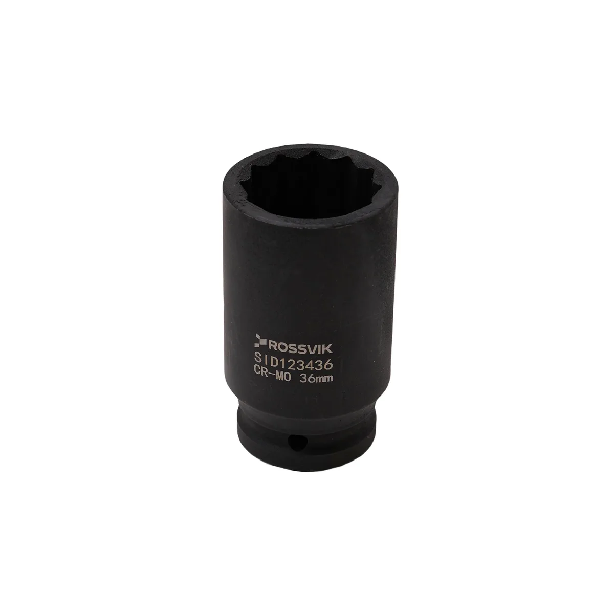 SID123436 Головка торцевая ударная глубокая 12-гранная ROSSVIK 3/4", 36мм