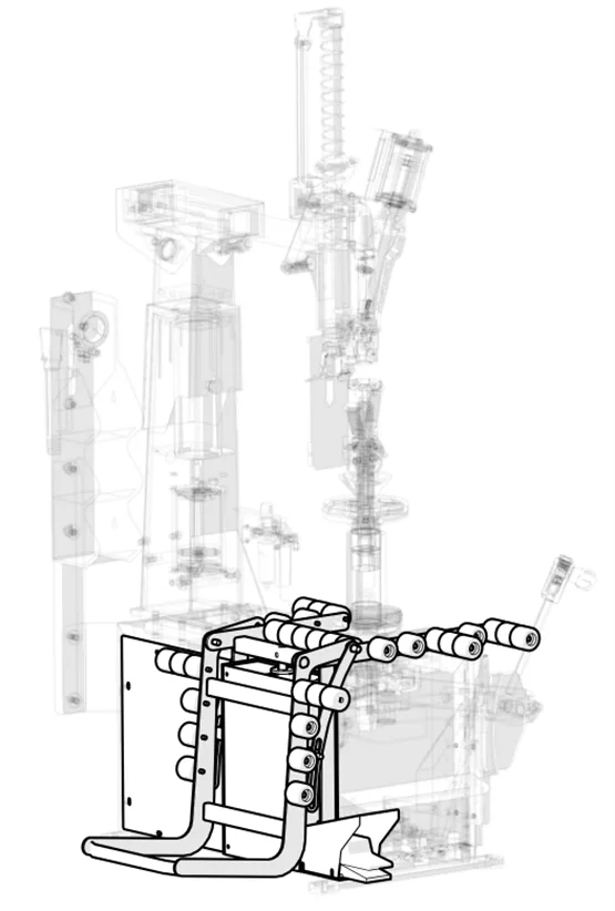 WDK-703446 Пневматический лифт 70 кг для шиномонтажного станка WDK-705722