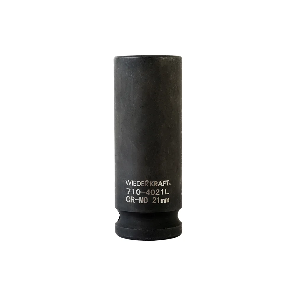 WDK-710-4021L   Головка торцевая ударная глубокая 1/2", 6 граней, 21 мм