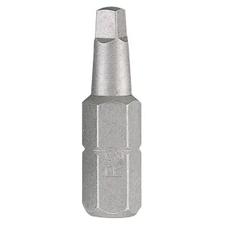 Вставка (бита) торцевая 1/4", Square, №0, 25 мм, квадратная KING TONY 102500R
