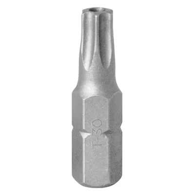 Вставка (бита) торцевая 1/4", Torx, T30, 25 мм, с отверстием KING TONY 102530U